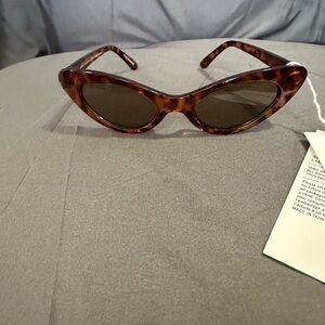 Janie and Jack Tortoise Cat-Eye Sunglasses with Brown Lenses